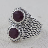 Amethyst Silver Ring