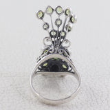 Natural Peridot 925 Sterling Silver Ring