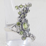 Natural Peridot 925 Sterling Silver Ring