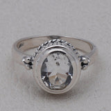 Natural Amethyst 925 Sterling Silver Ring