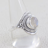 Natural Larimar Silver Rings