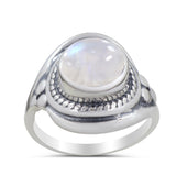 Natural Larimar Silver Rings