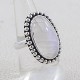 Black Rutile Quartz Silver Rings