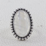 Black Rutile Quartz Silver Rings