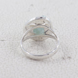 January Birthstone Rose Quartz Silver Ring