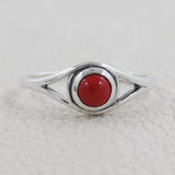 Natural Peridot Silver Rings