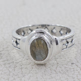 Natural Ethiopian Opal Silver Rings