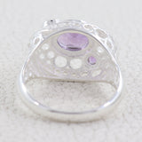 Natural Amethyst 925 Sterling Silver Ring