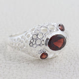 Natural Amethyst 925 Sterling Silver Ring