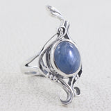 Natural Kyanite 925 Sterling Silver Rings