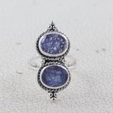 Raw Aquamarine 925 Sterling Silver Handmade Rings