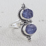 Raw Aquamarine 925 Sterling Silver Handmade Rings