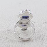 Raw Aquamarine 925 Sterling Silver Handmade Rings