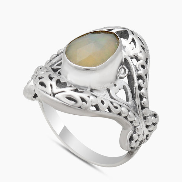 925 Sterling Silver Ethiopian Opal Rings