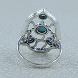 Larimar Silver Rings
