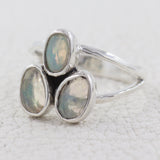 Ethiopian Opal Silver Rings