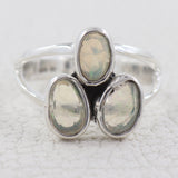 Ethiopian Opal Silver Rings