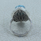 Larimar Silver Rings