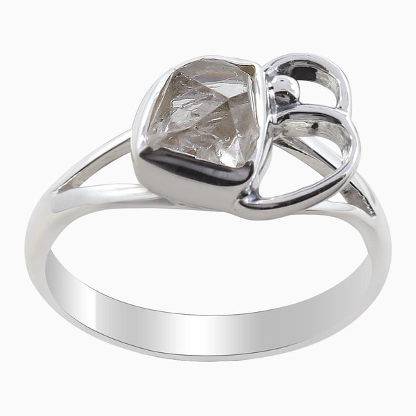 925 Sterling Silver Herkimer Quartz Rings
