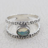 Ethiopian Opal Silver Ring