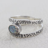 Ethiopian Opal Silver Ring
