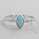 Larimar Silver Rings