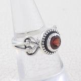Garnet Silver Rings