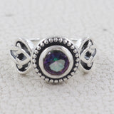 Garnet Silver Rings