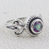 Garnet Silver Rings