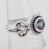 Garnet Silver Rings