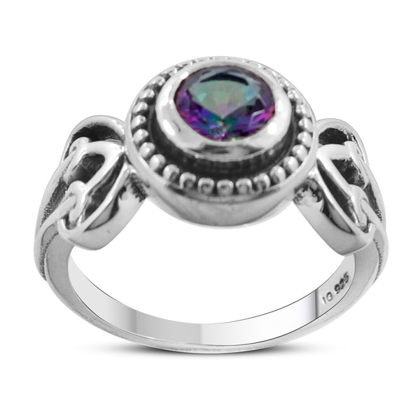 Garnet Silver Rings