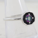 Mystic Quartz Silver Rings