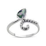 925 Sterling Silver Blue Topaz Ring