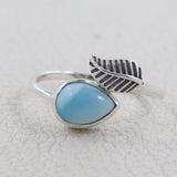 Rainbow Moonstone 925 Silver Ring