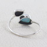 Rainbow Moonstone 925 Silver Ring