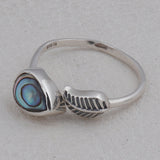 Rainbow Moonstone 925 Silver Ring