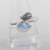 Rainbow Moonstone 925 Silver Ring