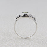 Rainbow Moonstone 925 Silver Ring