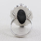 Black Onyx Silver Rings