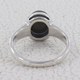 Natural Rainbow Moonstone Silver Rings