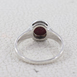 Natural Rainbow Moonstone Silver Rings