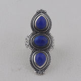 Lapis lazuli Silver Rings