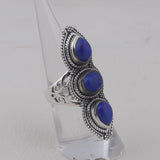 Lapis lazuli Silver Rings