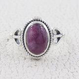 925 Sterling Silver Larimar Designer Ring