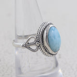 925 Sterling Silver Larimar Designer Ring
