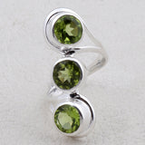 Garnet Silver Ring
