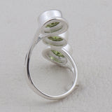 Garnet Silver Ring