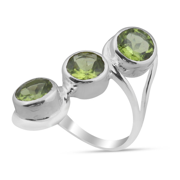 Garnet Silver Ring