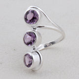 Garnet Silver Ring