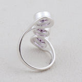 Garnet Silver Ring